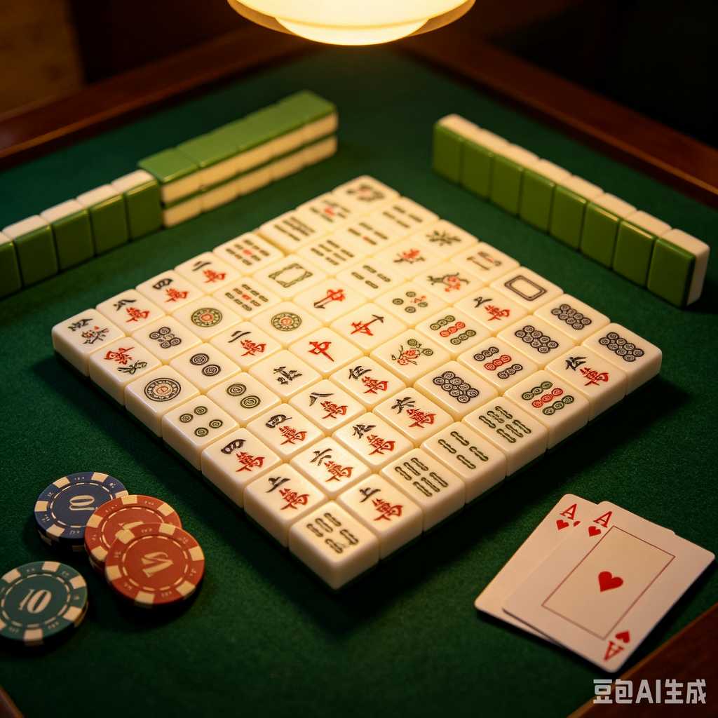 glossy mahjong tiles